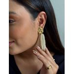 Brinco Miçanga Pérolas 