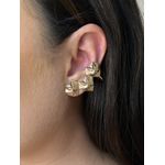 Brinco Ear Cuff Coração Sextavado