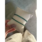 Pulseira Riviera Gravatinha Verde Turmalina 