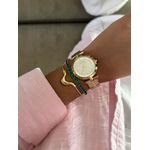 Pulseira Riviera Gravatinha Verde Turmalina 