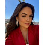 Brinco Franja Cascata Banhado a Ródio Branco