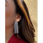 Brinco Triângulo Franjas 