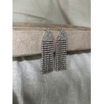 Brinco Triângulo Franjas 