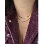 Choker Fita Laminada Banhada a Ouro 