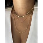 Choker Fita Laminada Banhada a Ouro 