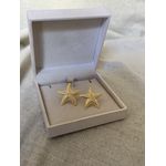 BRINCO ESTRELA DO MAR BANHADO A OURO 