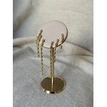 BRINCO FIO OVAL BANHADO A OURO