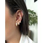 Trio Argolinhas Micro Cravejadas 