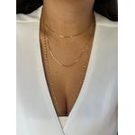 COLAR CORRENTE TORCIDA FINA BANHADO A OURO 