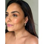 BRINCO ARGOLA PALITOS LISOS E CRAVEJADOS BANHADA A OURO 