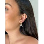 BRINCO ARGOLA PONTO DE LUZ GOTA BANHADO A OURO