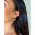 BRINCO ARGOLINHA SÃO BENTO LISA BANHADA A OURO