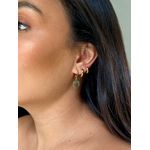 BRINCO ARGOLINHA SÃO BENTO LISA BANHADA A OURO