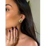 BRINCO CONCHA BANHADO A OURO