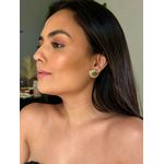 BRINCO CONCHA BANHADO A OURO