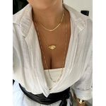 COLAR CANUTILHOS LONGO BANHADO A OURO 