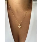 COLAR ESPÍRITO SANTO CRAVEJADO BANHADO A OURO