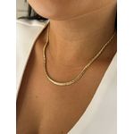 COLAR FITA DETALHADO BANHADO A OURO