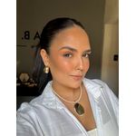 COLAR CORDÃO NUDE COM PINGENTE CHAPA BANHADO A OURO