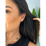 BRINCO MINI BOTÃO TEXTURIZADO BANHADO A OURO 