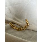 PULSEIRA ELOS CARTIER GROSSOS BANHADA A OURO 