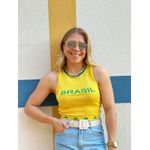 Cropped Brasil Amarelo