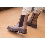 Bota Cano Médio, Bessie - Caramelo