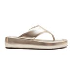 Sandália Flatform - Chiara - Ouro Light