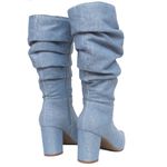 Bota Cano Alto - Gisele, Jeans Claro