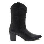 Bota Cano Médio Western - Ivy, Preta