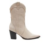 Bota Cano Médio Western - Ivy, Off White