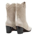 Bota Cano Médio Western - Ivy, Off White