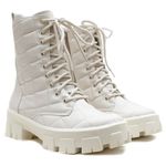 Bota Cano Médio, Lina - Off White