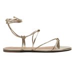 Rasteira Flat - Carol, Ouro Light