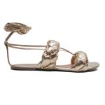 Rasteira Flat - Nati, Ouro Light