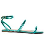 Rasteira Flat - Lucy, Esmeralda.