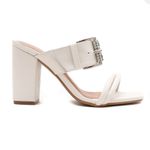 Sandália Salto Alto - Lilly, Off White