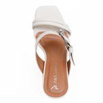 Sandália Salto Alto - Lilly, Off White
