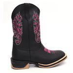 Bota Texana Feminina Flores Bege Country Em Couro Sola Jump Lançamento