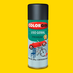 TINTA SPRAY USO GERAL AMARELO 55081 BRILHANTE COLORGIN 350ML