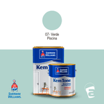 TINTA LATEX KEMTONE ACRILICO VERDE PISCINA 3,6L