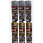 SPRAY METALLIK COLORGIN CAIXA COM 06 ( 03 PRATA E 03 OURO )