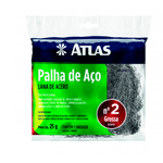PALHA DE AÇO Nº2 GROSSA REMOVE EXCESSOS DE TINTAS ATLAS