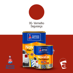 NOVACOR PISO PREMIUM FOSCO VERMELHO SEGURANCA LISO 95 18L