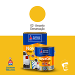 TINTA NOVACOR PISO PREMIUM FOSCO AMARELO DEMARCAÇÃO 02 18L