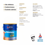 METALATEX LITORAL ACETINADO BRANCO 3,6L