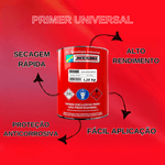 PRIMER UNIVERSAL FUNDO BRANCO 3,6 LT MAXI RUBBER 