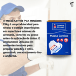 MASSA CORRIDA PVA METALATEX 25KG
