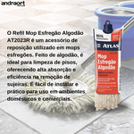REFIL MOP ESFREGÃO ALGODÃO AT2023R