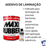 RESINA ADESIVO DE LAMINAÇÃO MAXI RUBBER 990GR C/ CATALISADOR 12G